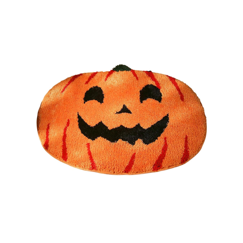 YIMWNYI Halloween Pumpkin Rugs, Decorative Floor Mat, Doormat for Living Room, Kitchen, Thanksgiving Day, Soft Bathroom Mat, Fall Themed Home Decor, Easy to Clean Rug