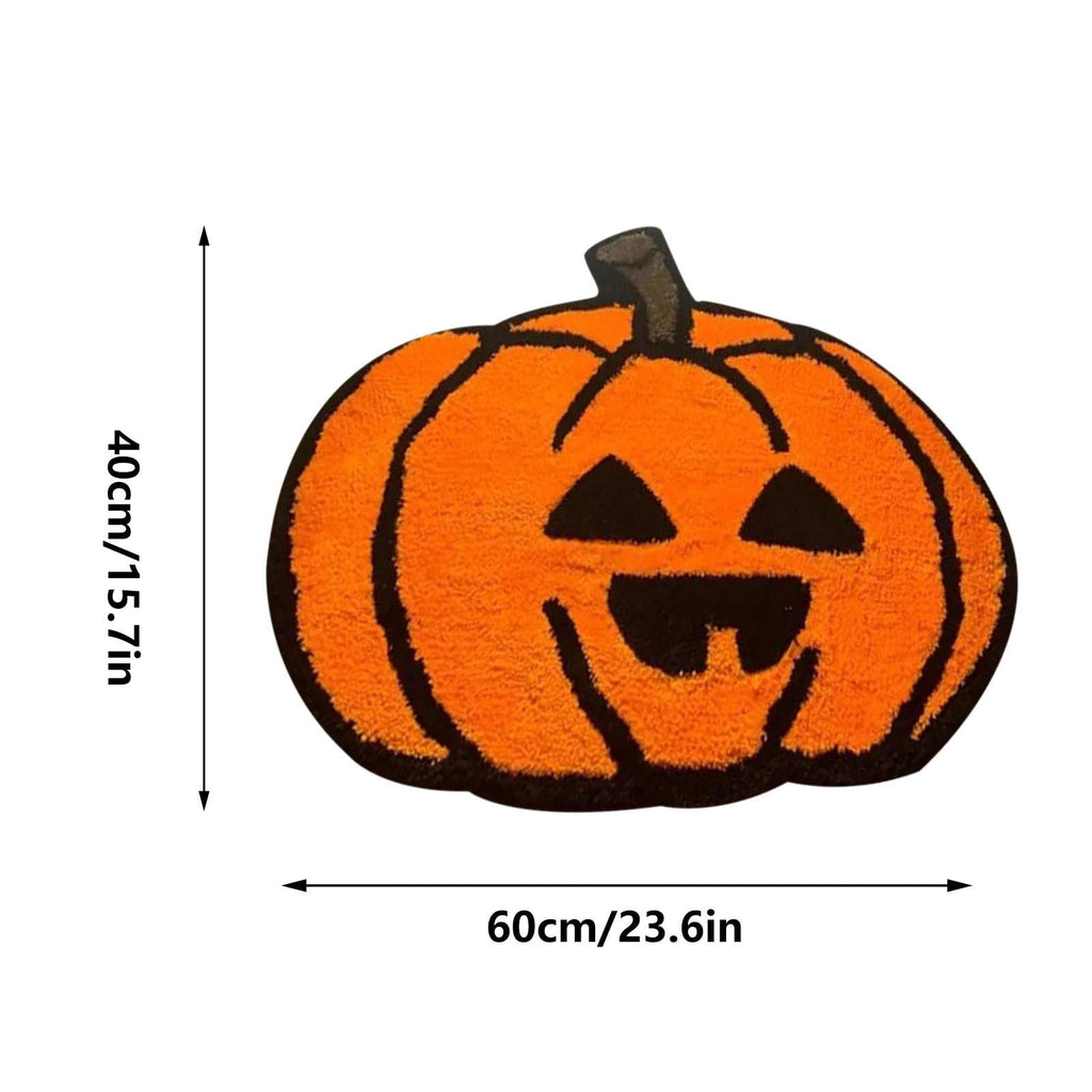 Xuniizn Halloween Mat, 16X24" Velvet Halloween Door Mat for Outside Entrance, Spooky Halloween Rug for Outdoor & Indoor, Non Slip Washable Halloween Doormat, Halloween Bathroom Decor