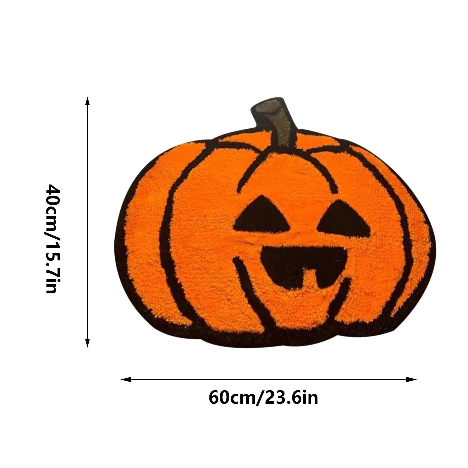 Xuniizn Halloween Mat, 16X24" Velvet Halloween Door Mat for Outside Entrance, Spooky Halloween Rug for Outdoor & Indoor, Non Slip Washable Halloween Doormat, Halloween Bathroom Decor