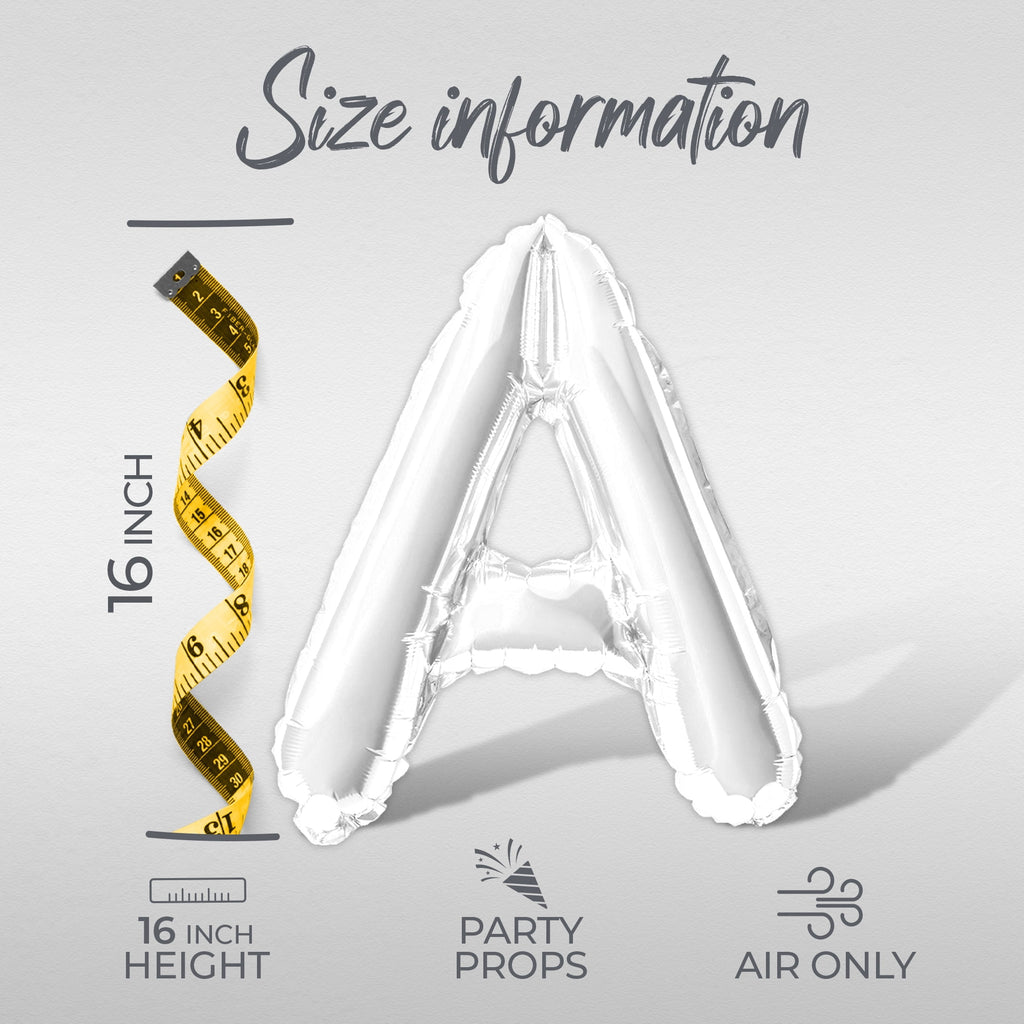Letter Balloons - STAY SPOOKY 16" Inch Alphabet Letters Foil Mylar Balloon Halloween Party Banner (White)