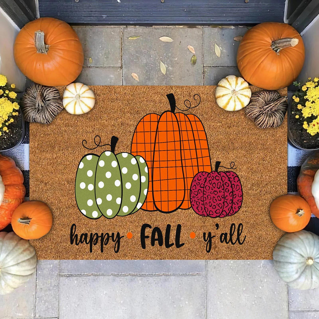 Yeetfub Warehouse Clearance 16x24IN Halloween Door Mat Pumpkin Funny Doormat All-Season Outdoor Indoor Doormat for Home Entrance Floor Outdoor Indoor Doormat for Outside Back Patio Floor Entry