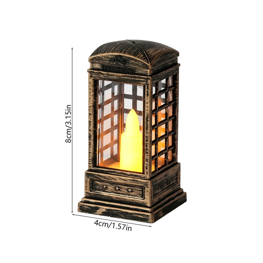 Djiypn Mini Lanterns 2Pack LED Small Lanterns Decorative Indoor Outdoor Hanging Lantern Decorative Candle Light Farmhouse Decor for Weddings Western Camping Party Halloween Christmas Decorations
