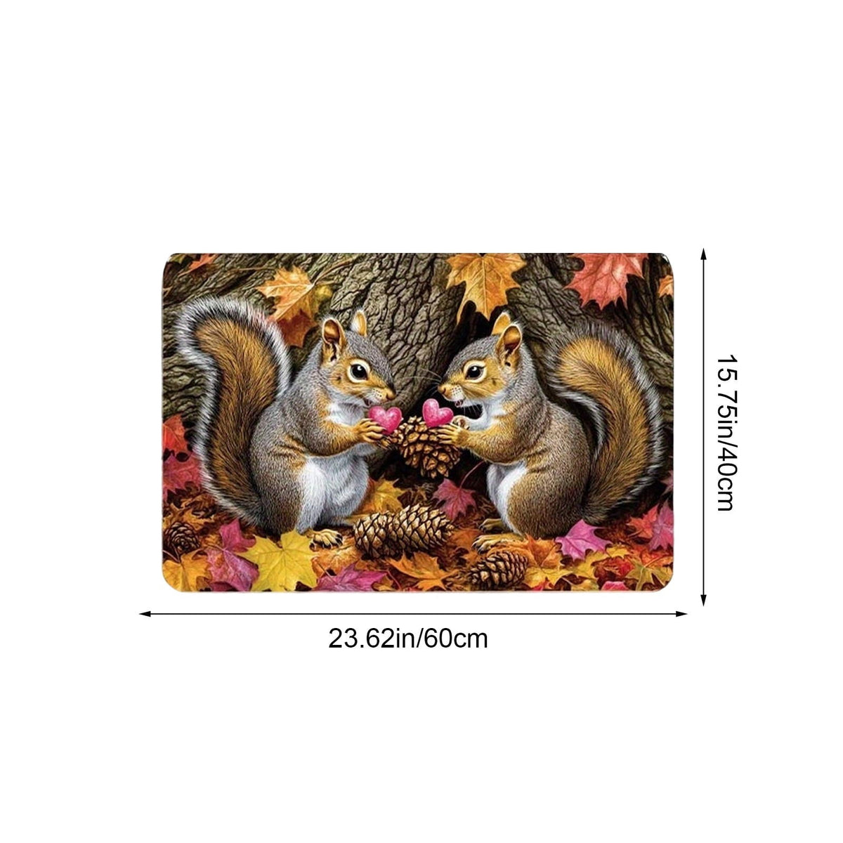 Autumn Door Mat for Entryway, 16x24 Inch, Fall-Themed Floor Doormat for Home Decor, Non-Slip Rug Mat for Living Room, Kitchen, Bedroom, Gifts for Fall Lovers (E)