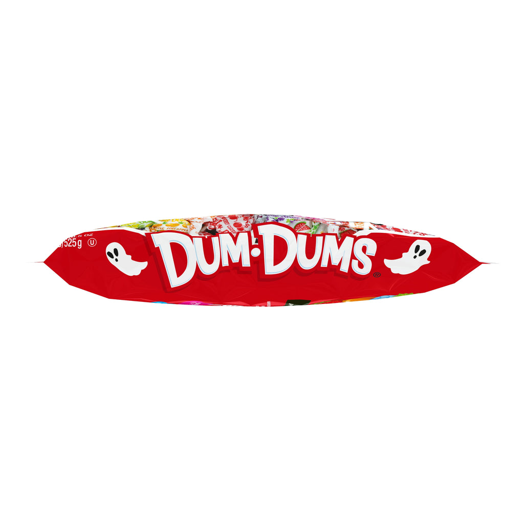 Dum Dums Original Mix Halloween Assorted Candy, Lollipops & Suckers, Hard Party Candy, 18.5 oz Bag
