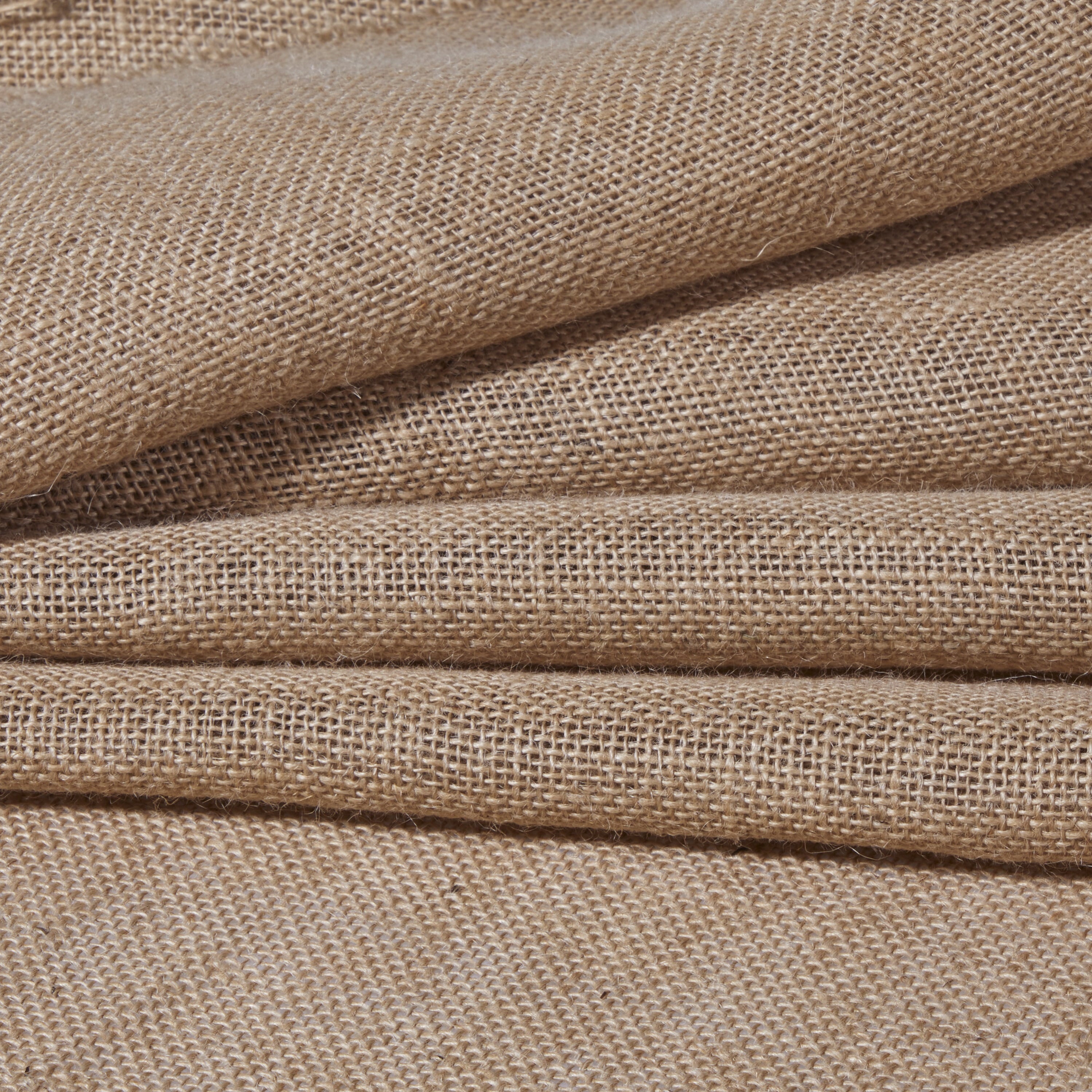 (2 pack) Love, Laugh, Craft Natural Burlap Precut Fabric, 46"W x 2-Yards, Brown