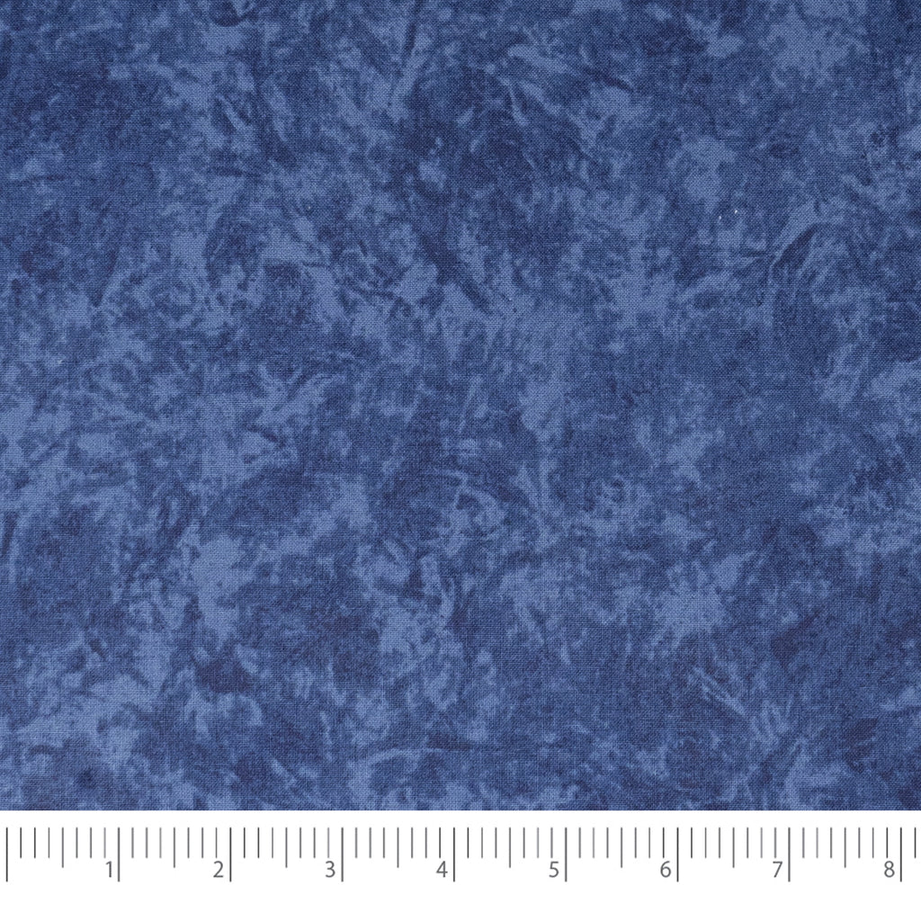Waverly Inspirations 1 Yard Cut 100% Cotton Prints Fabric, Navy Batik, 44" Wide for Quilting & Sewing