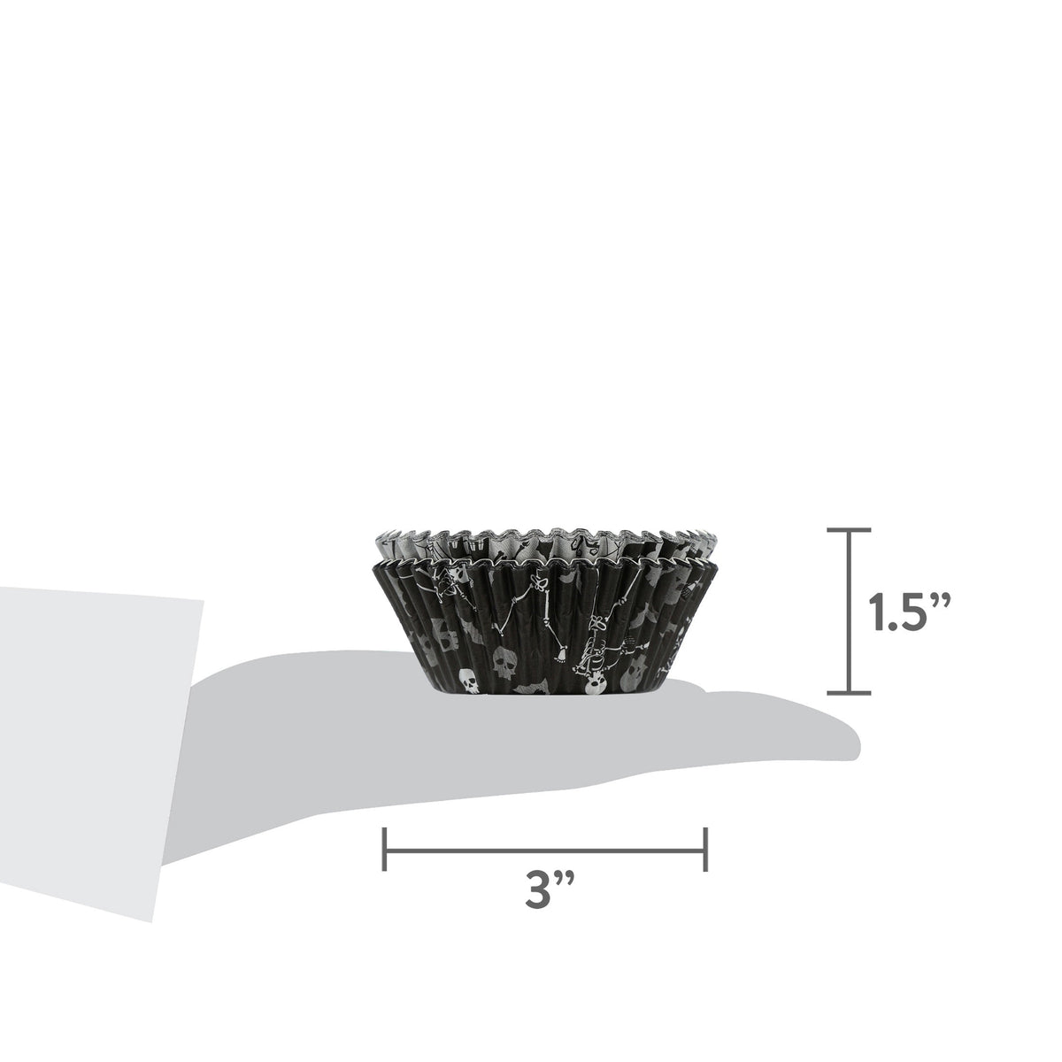 Great Value Skeleton Cupcake Liners, 48 Count