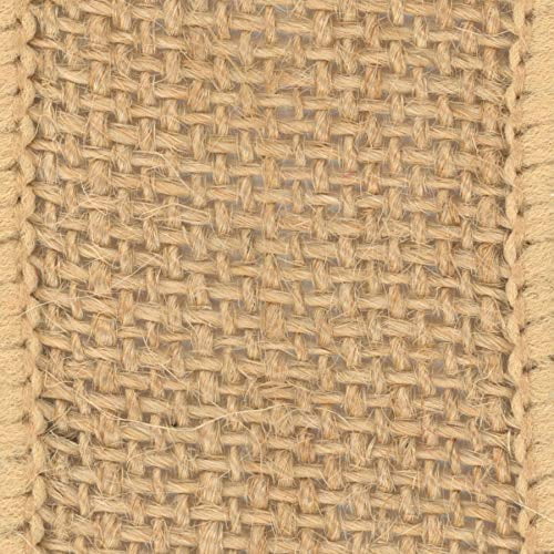 Offray Ribbon, Natural 2 1/2 inch Woven Burlap Ribbon for Crafts, Gifting, and Wedding, 9 feet, 1 Each