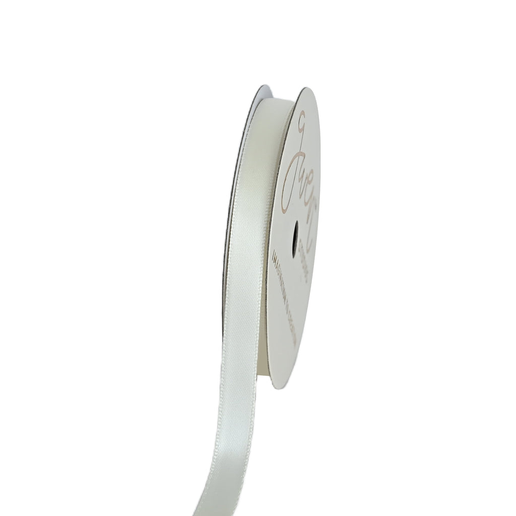 Gwen Studios 3/8" Cream Satin Ribbon, 7 Yards