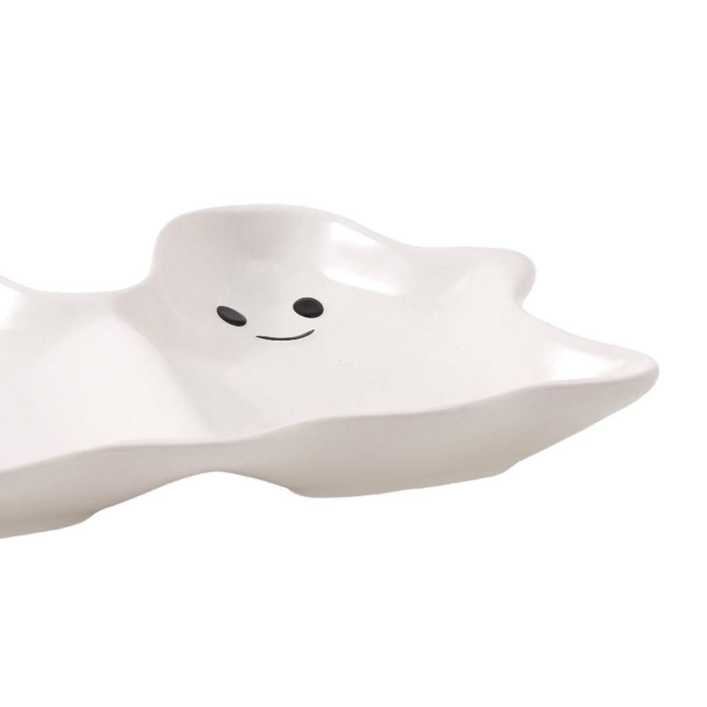 Way To Celebrate Halloween Three-Ghost Ceramic Serving Tray