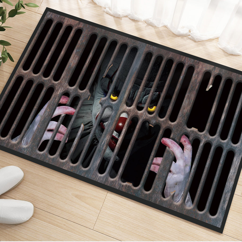 SUNWISHA Halloween 3D Clown Door Non-Slip Mat 17 X 30 Inch (Clown Style 1)