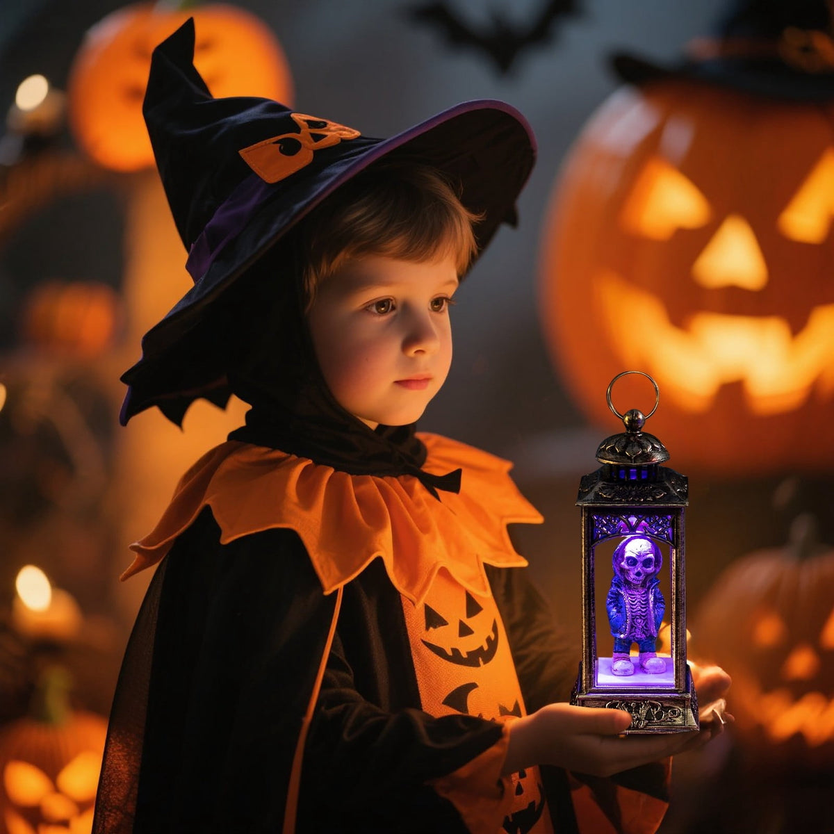 Halloween LED Skeleton Battery Operated Flameless Candle Light For Party Bar & Room Decorations