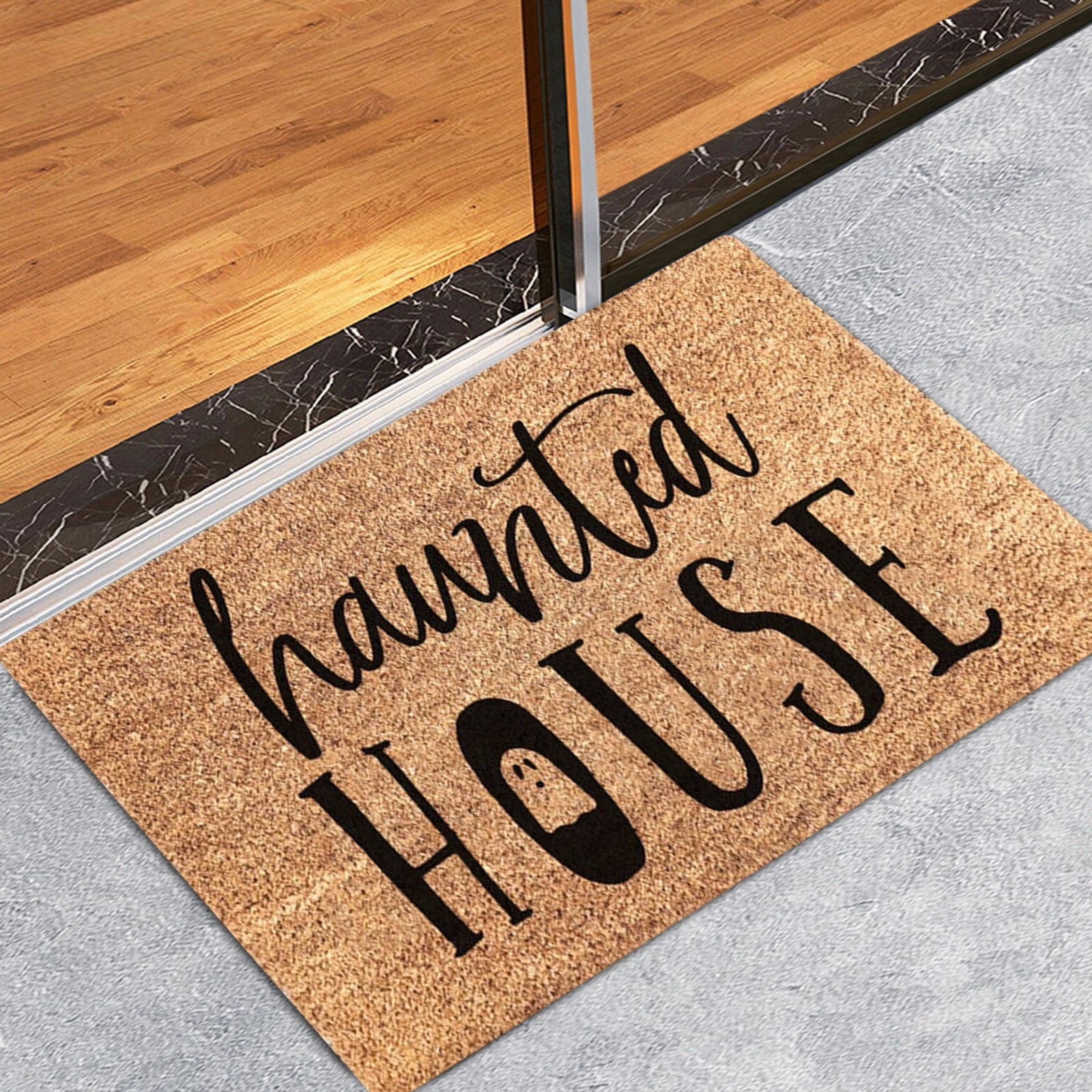 JLFNYA Halloween Rug,15.7*24inch Checkered Rug,Rug Halloween Fall Door Mat Cotton Washable Area Rugs Door Mat Outdoor Entrance for Front Porch Entryway Fall Farmhouse