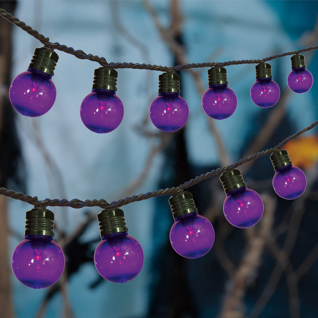 Indoor/Outdoor 70-Count LED G30 Globe String Lights, Multicolor, 21', Halloween by Way To Celebrate