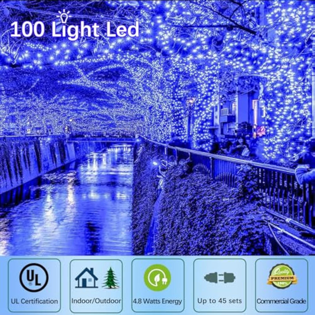 Wick's Outdoor Living LED 5MM Multi-Color Holiday Lights, 50 FT in length, 150 CT, and 6 different color options