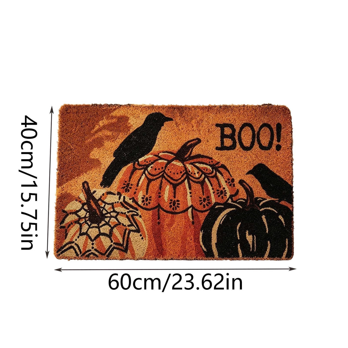 Halloween Door Mat,Halloween Rug,Halloween Porch Decor,Welcome Front Doormat Linen Rubber Layered Mats Nonslip Washable Halloween Decor For Front Porch Entryway