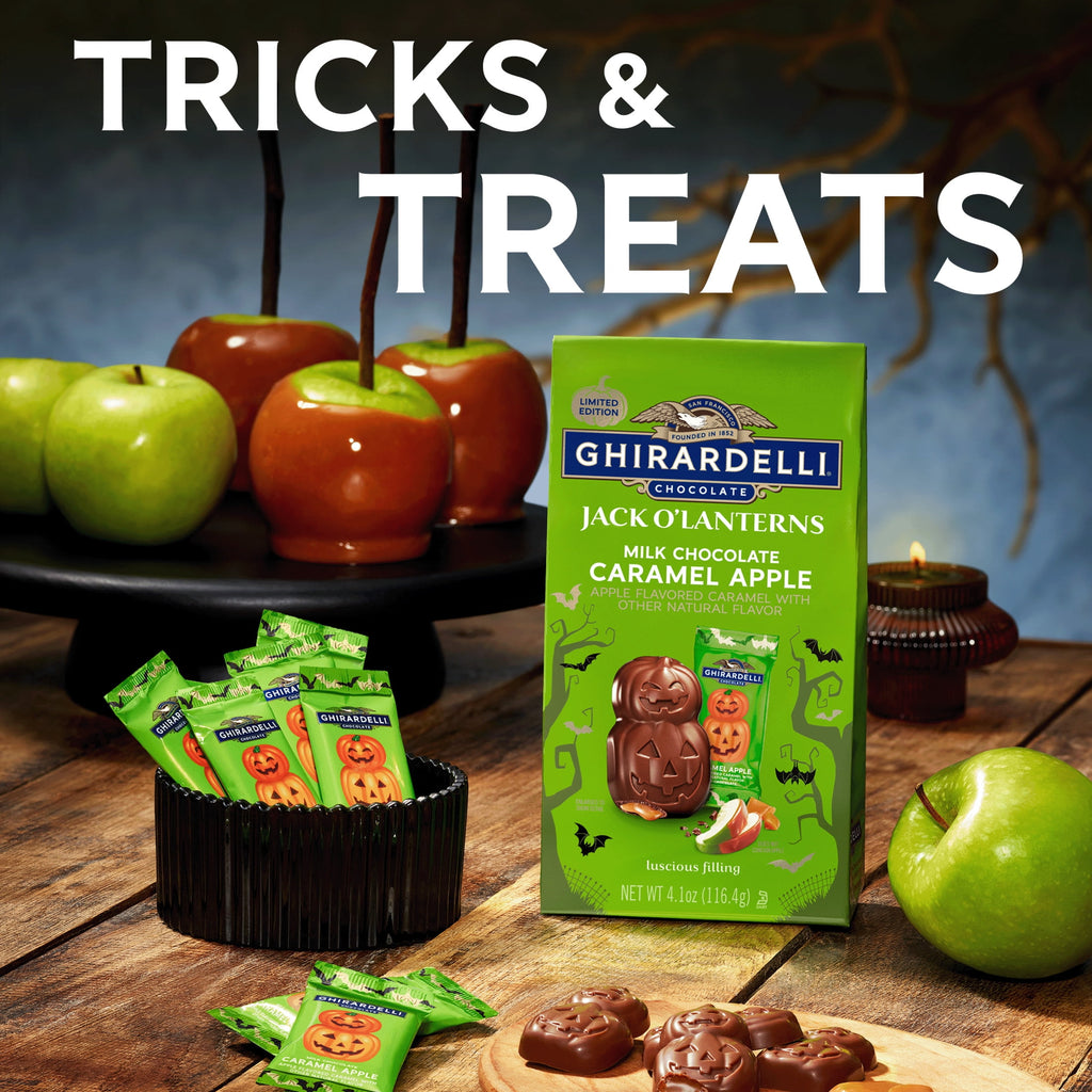 GHIRARDELLI Milk Chocolate Jack O' Lanterns, 4.1 oz Bag
