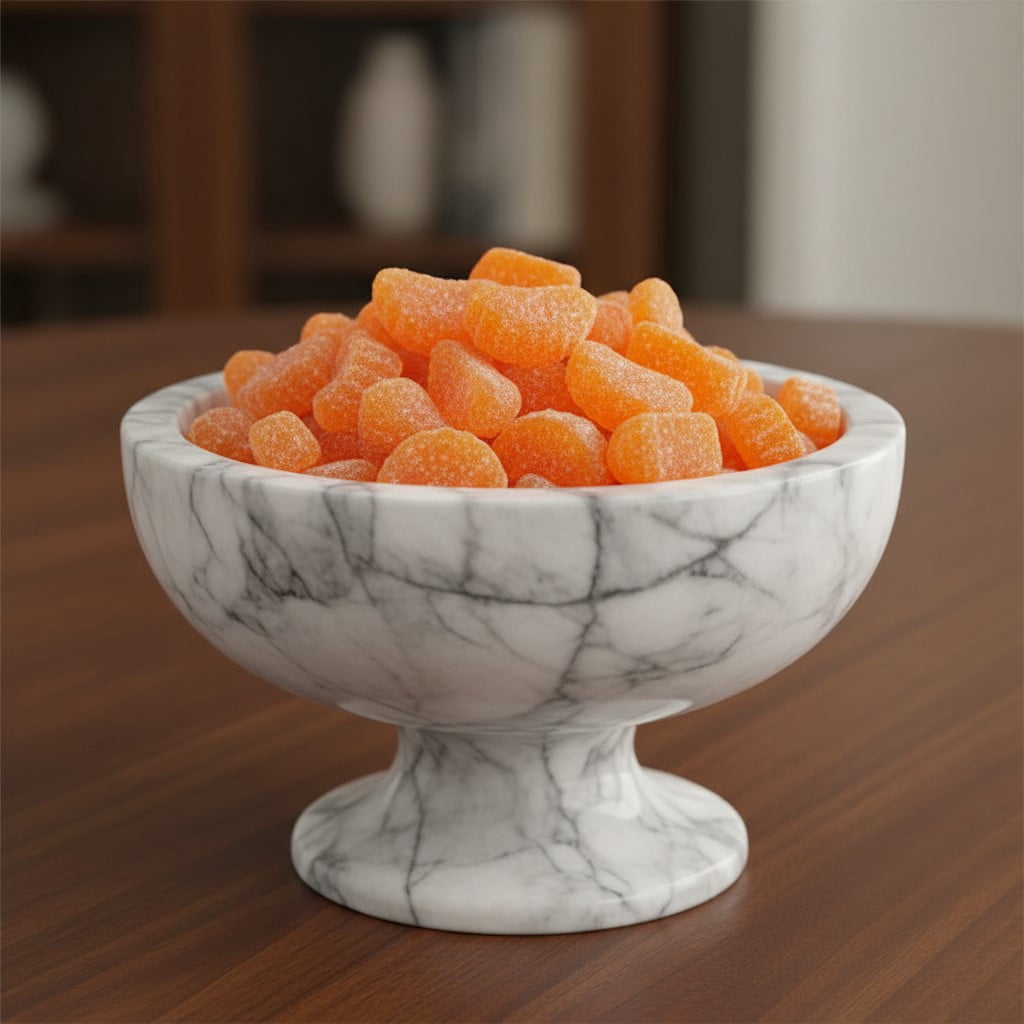 SweetGourmet Orange Fruit Slices, Sugar Coated Jelly Candy, 1-Pound Bulk Bag, Naturally Flavored, Gluten-Free