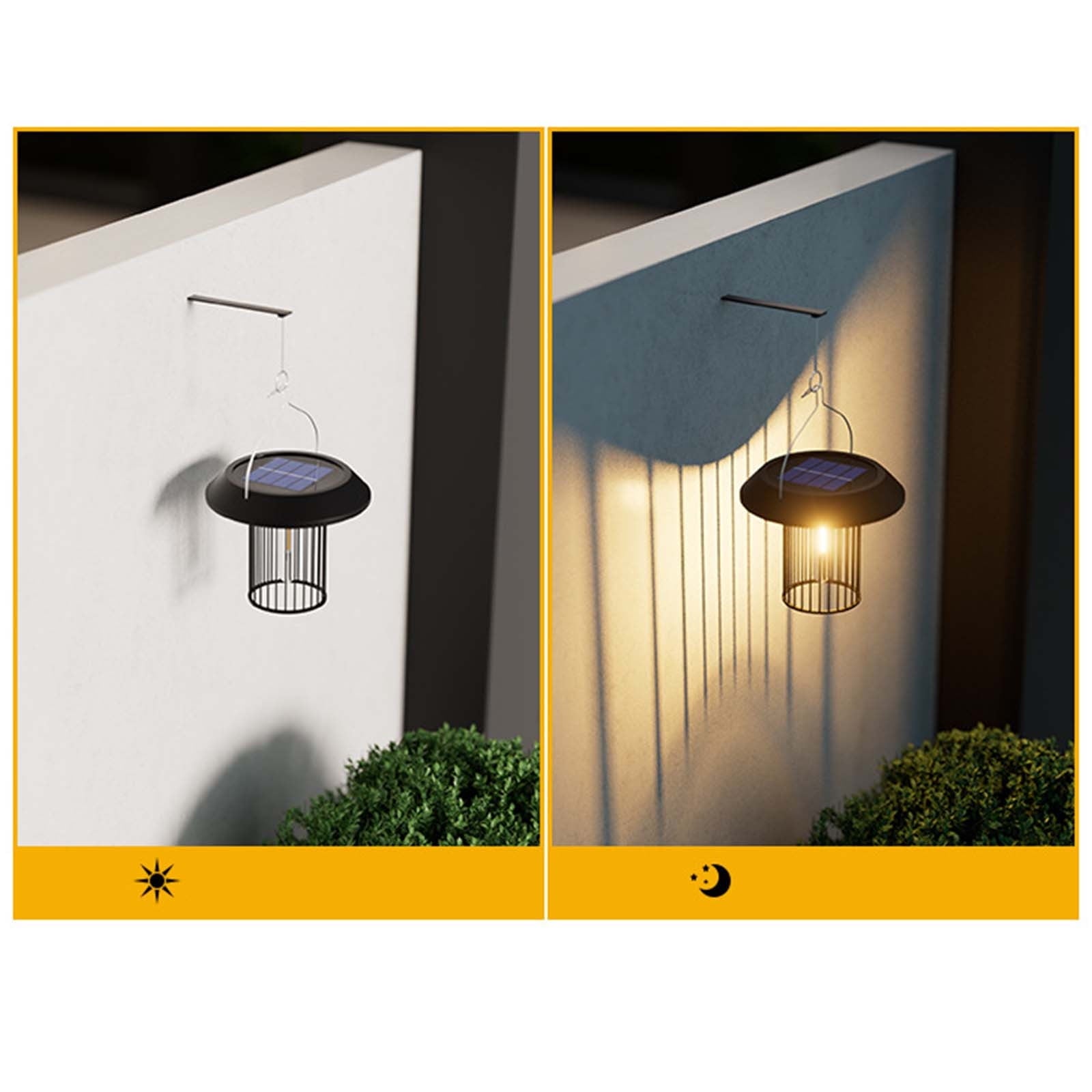 Qocolhg Solar Lanterns Outdoor Waterproof Solar Powered Hanging Lanterns Outdoor Lights Garden Patio Yard Decorative Lights Camping Solar Lanterns for Patio Yard Porch, Clearance