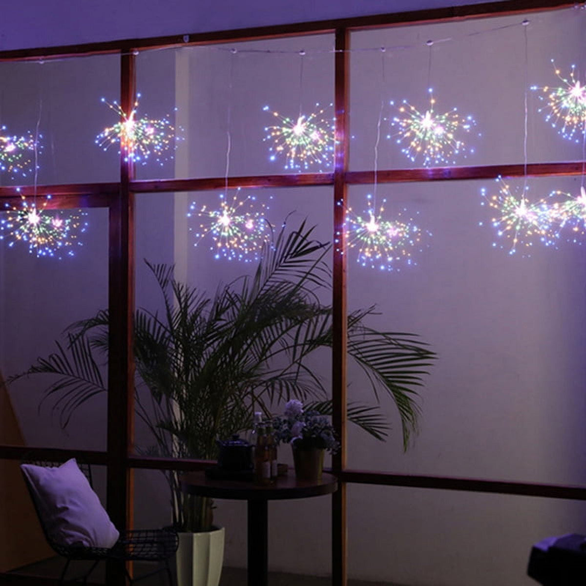 Solar Christmas String Lights,Firework Lights Solar Power LED String Copper Wire Fairy Lights Xmas Party Decor Lamp,Suit for Christmas, Thanksgiving Party Decoration,Christmas Lights for House
