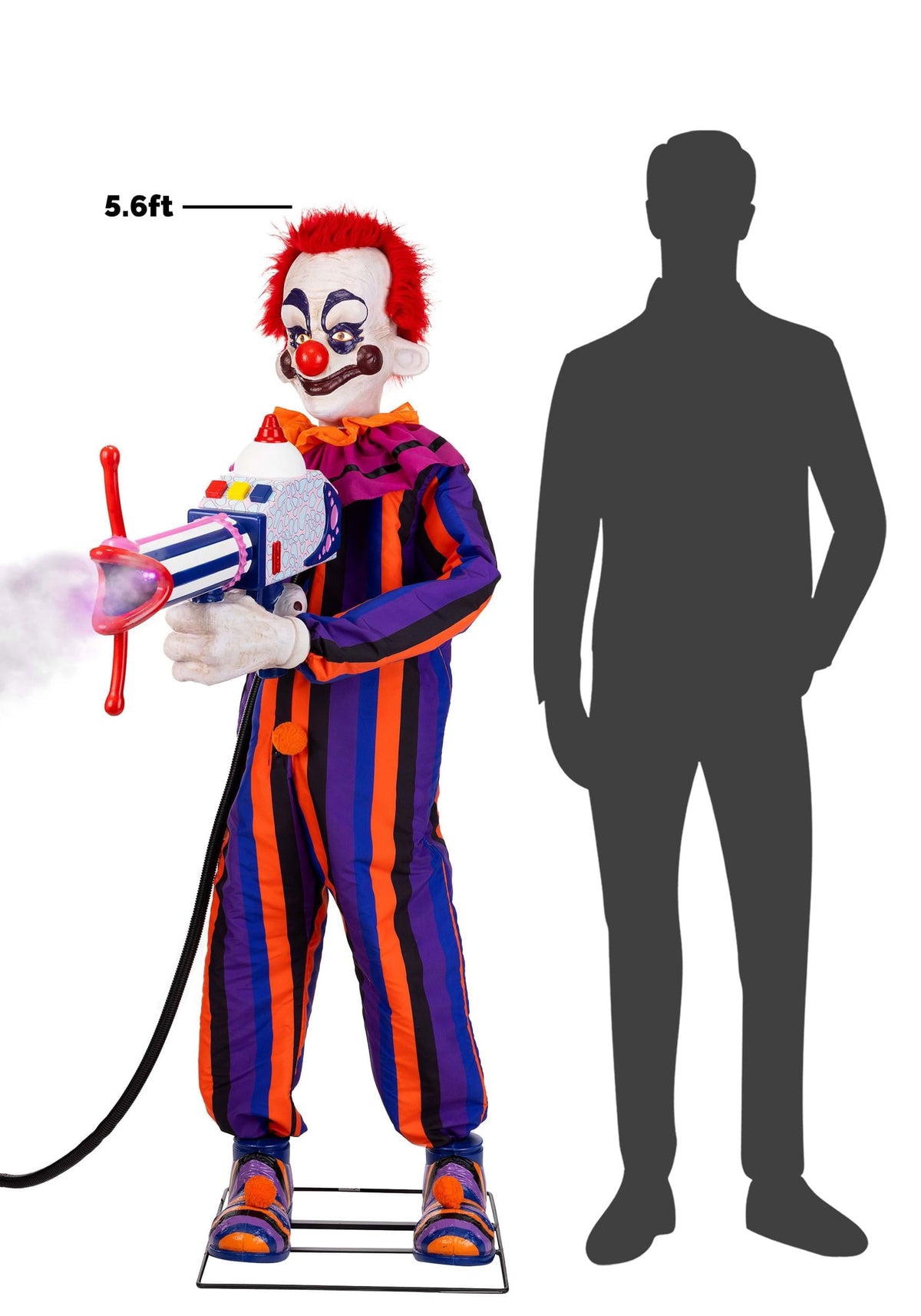 5.6FT Animated Rudy Killer Klowns from Outer Space Decoration - Tekky