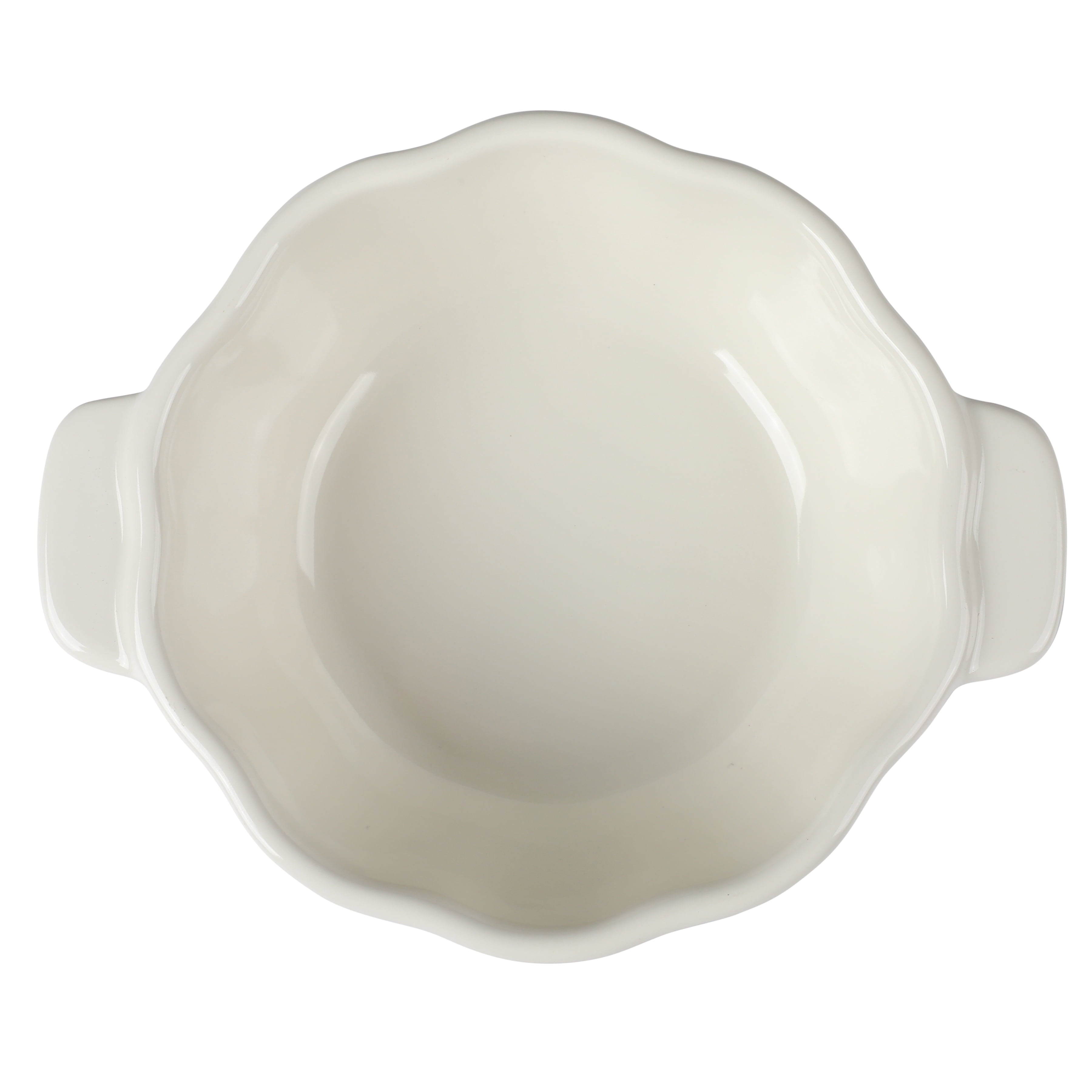 The Pioneer Woman 0.5 Qt Pumpkin Stoneware Mini Cocottes Set with Side Handles, Linen Finish, Set of 3
