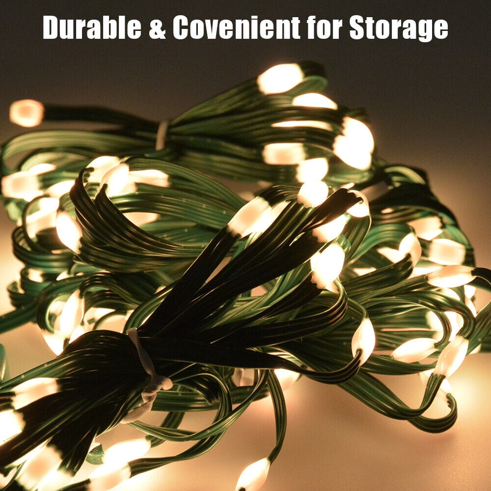 IC ICLOVER Christmas String Lights, 6.56FT x 200LEDs Waterfall String Lights, App Control with Remote, 10 Modes Christmas Tree Lights Waterproof for Indoor Outdoor Xmas Decorations