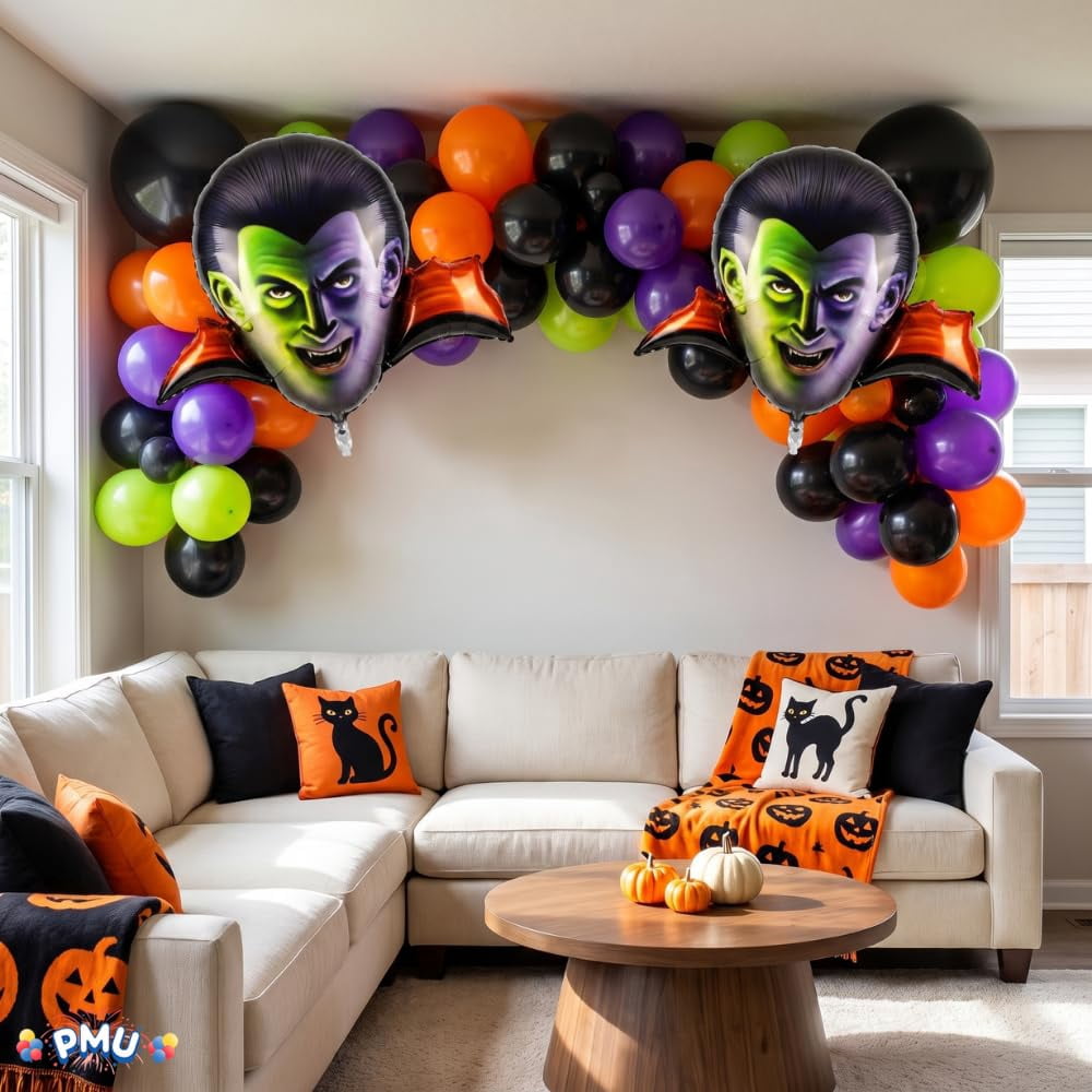 PMU Halloween Flying Ghost 24 Inch Mylar-Foil Balloon (10/pkg) Pkg/1