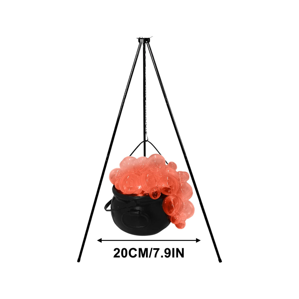 Muecwrye Halloween Decorations Outdoor, Halloween Clearance! Halloween Witches Cauldron on Tripod with Lights, DIY Bubbling Cauldron Set Decor for Home Porch Outside, Halloween Party Supplies