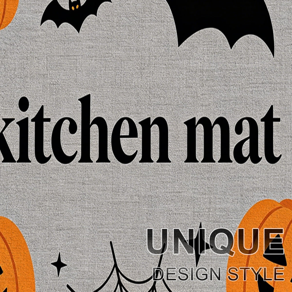 YIMEIS Halloween Pumpkin Lanterns 3Pcs Flannel Mat and Kitchen Rugs Set,Soft Non-slip,Perfect for Home Bathroom