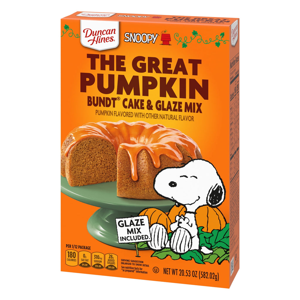 DUNCAN HINES PEANUTS GREAT PUMPKIN BUNDT CAKE MIX 20.0OZ