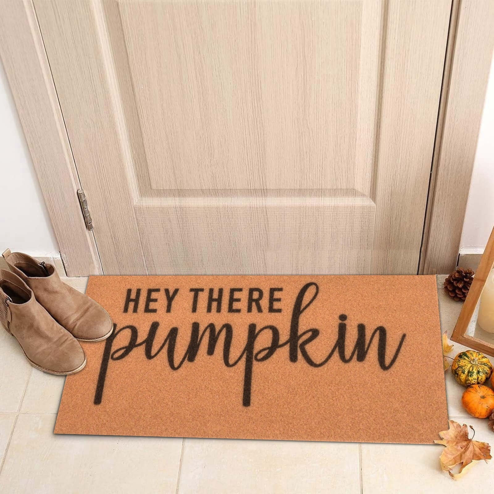 Halloween Doormat Welcome Mat for Front Door, Non- Indoor & Outdoor Rug, Water Absorbent Coir & Rubber Backing, Funny Holiday Decor for Porch, Entryway, Bathroom, Kitchen