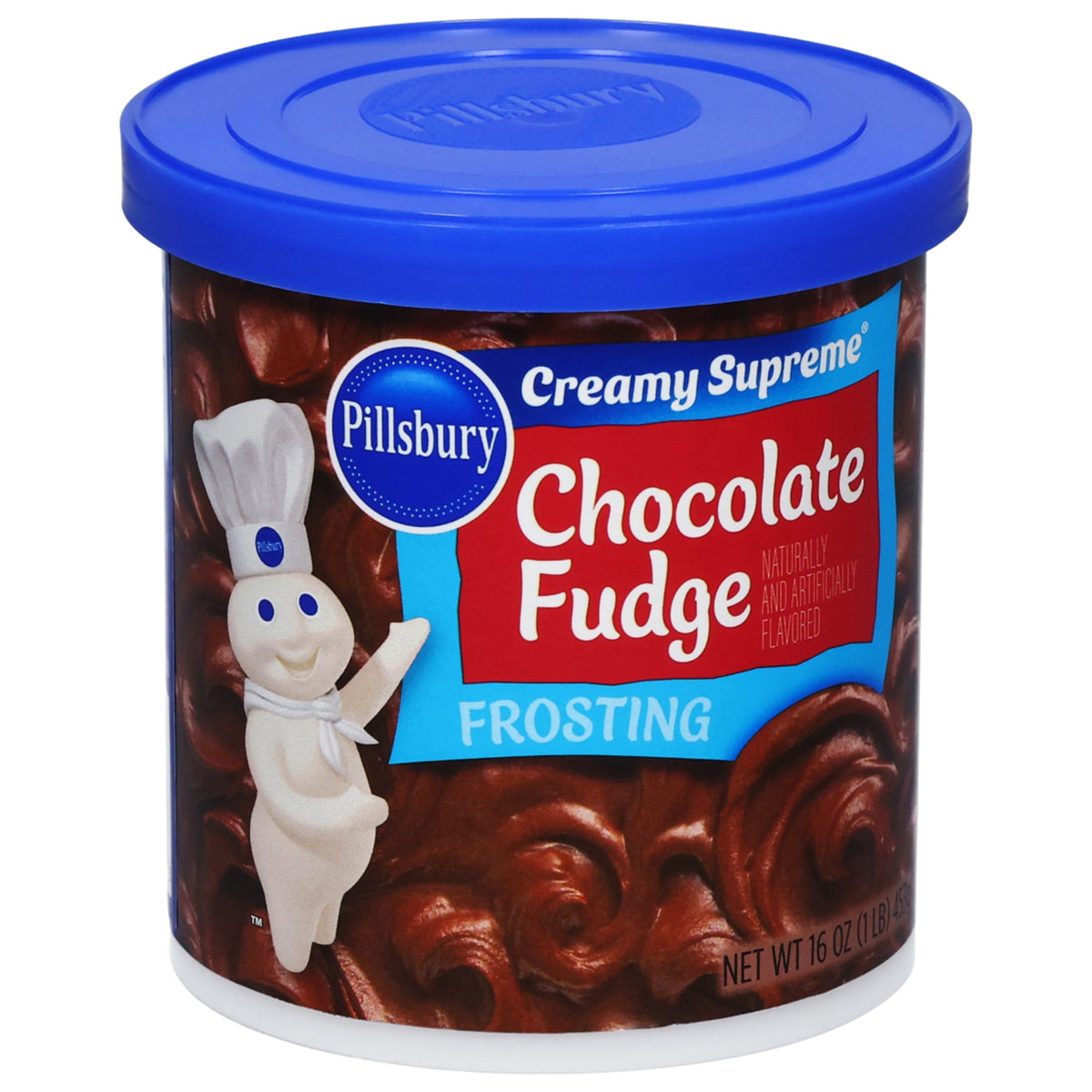 Pillsbury Creamy Supreme Chocolate Fudge Flavored Frosting, 16 oz Tub