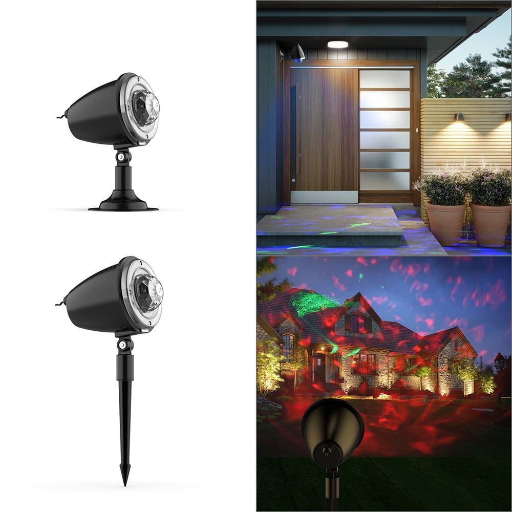 10 Colors Outdoor LED Landscape Projector Lights Holiday with Remote and Timer