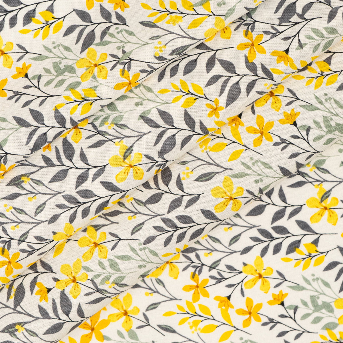 Waverly Inspirations 1 Yard Cut 100% Cotton Prints Fabric, Swaying Leaves, 44" Wide for Quilting & Sewing