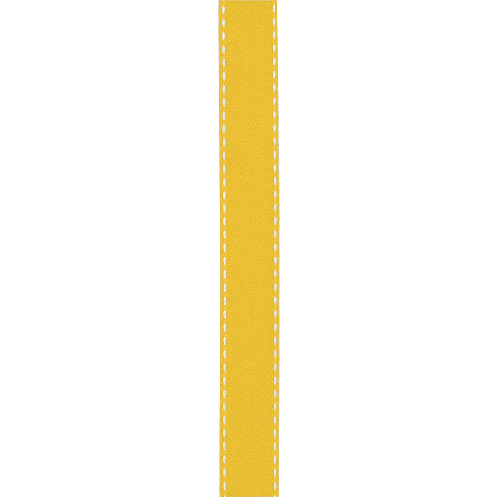 Offray Ribbon, Lemon Yellow 5/8 inch Grosgrain Polyester Ribbon for Sewing, Crafts, and Gifting, 9 feet, 1 Each