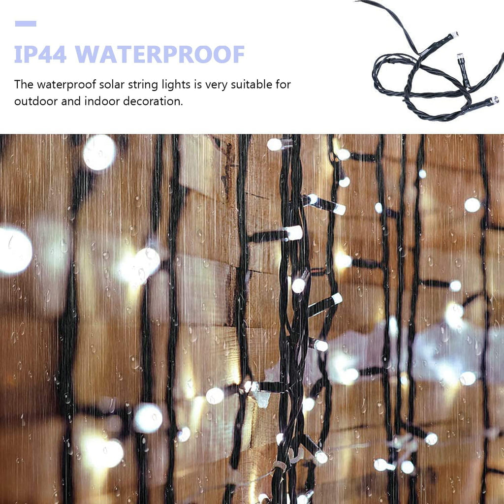 GooingTop Solar String Lights 52.3ft 160 LED Solar Tree Lights Outdoor Waterproof,Camping String Lights Yard Lights Christmas Lights with 8 Modes for Tree Wedding Holiday Party(Warm White)