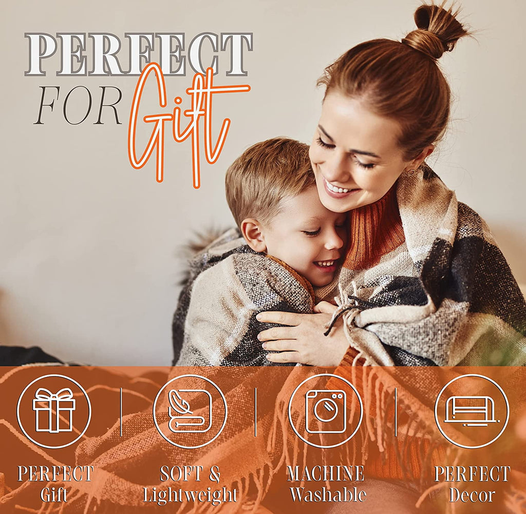 Elegant Comfort Halloween Themed Lightweight Throw Blanket - Soft, Comfty, and Plush - Ideal for Lounging During Spooky Season, 50 x 60 inches, Autumn Leaves, Throw Blanket