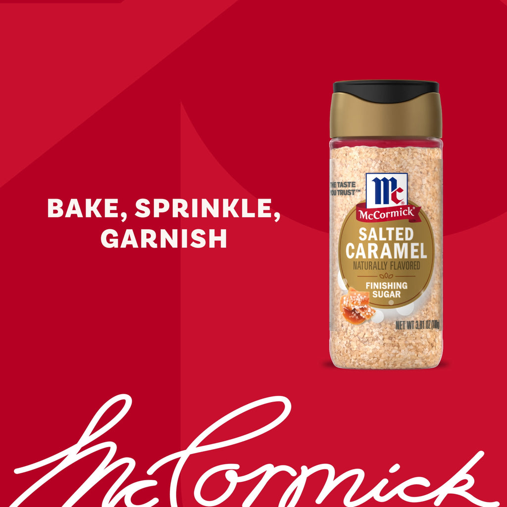 McCormick Salted Caramel Finishing Sugar, 3.81 oz Bottle