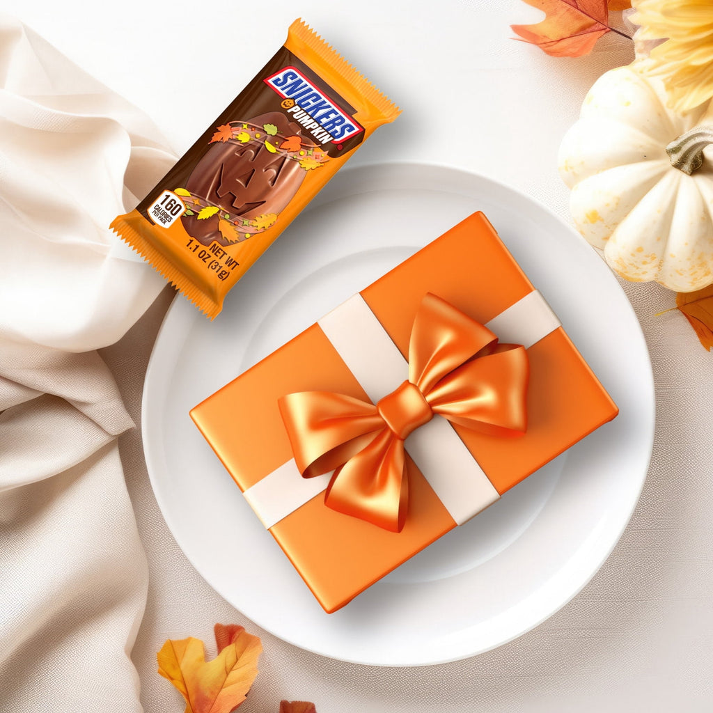 Snickers Pumpkin Milk Chocolate Halloween Candy Bulk Pack of 6 - 1.1 oz