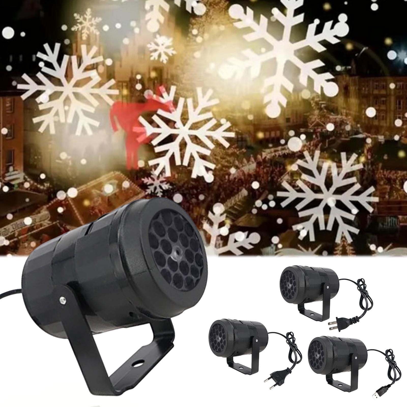 Loyerfyivos LED Christmas Snowman Snowflake HD Projection Light