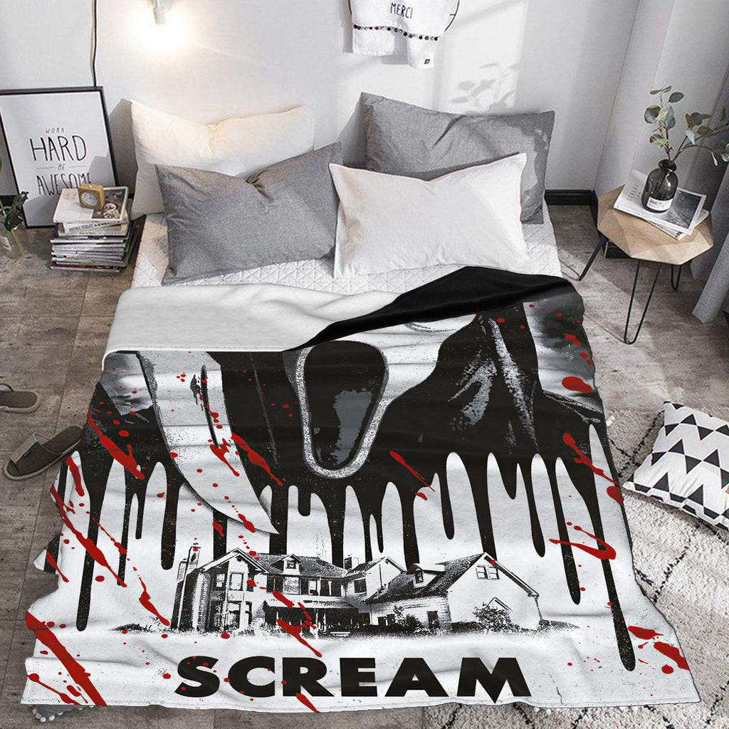Jbralid This is My Horror Movie Watching Blanket, Horror Movie Blanket, Halloween Blanket, Scary Movie Blanket, Horror Blanket Gifts for Halloween 40x50 in