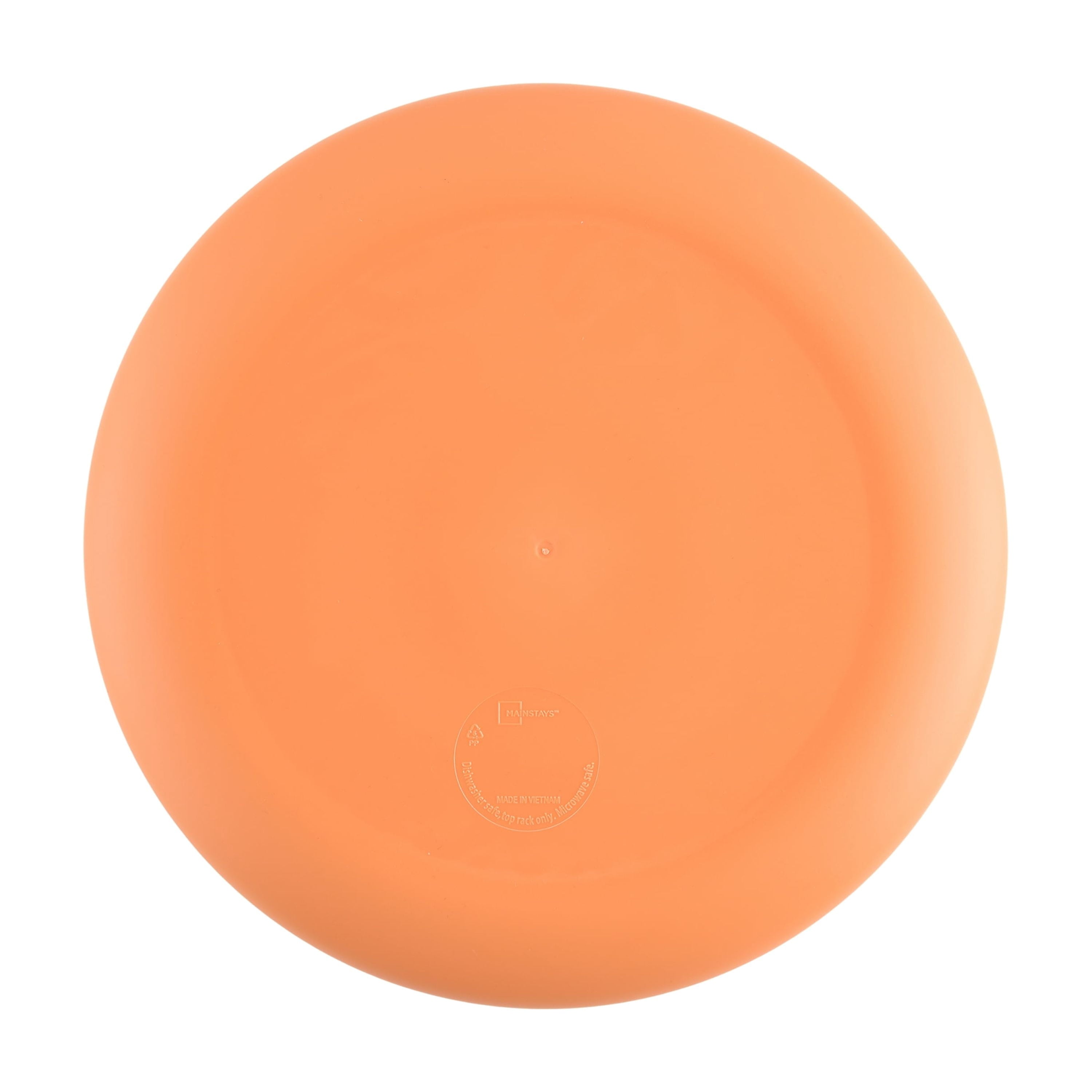 Mainstays 10.5 in Round Plastic Halloween Bats Dinner Plate, Black