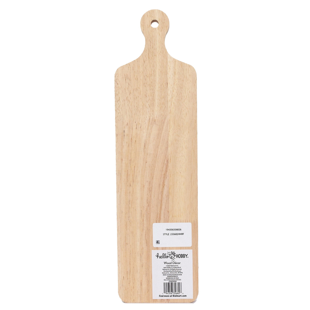 Hello Hobby Long Wooden Board with Handle