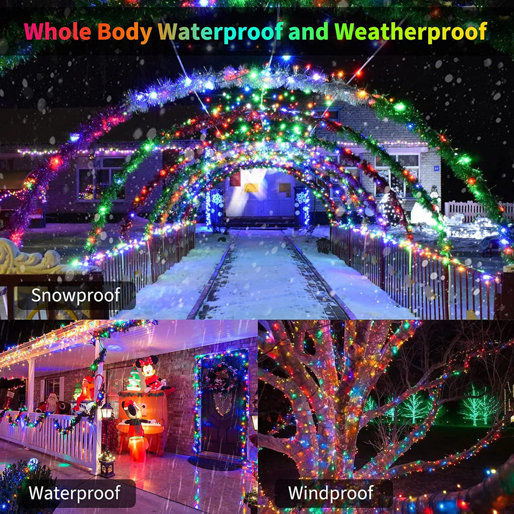 Morttic 2 Pack Orange String Lights 16.4Feet 50 LED Battery Operated Waterproof Mini Fairy Lights Show with 8 Modes for Outdoor Indoor Patio Xmas Tree Birthday Party Holiday Christmas Decorations
