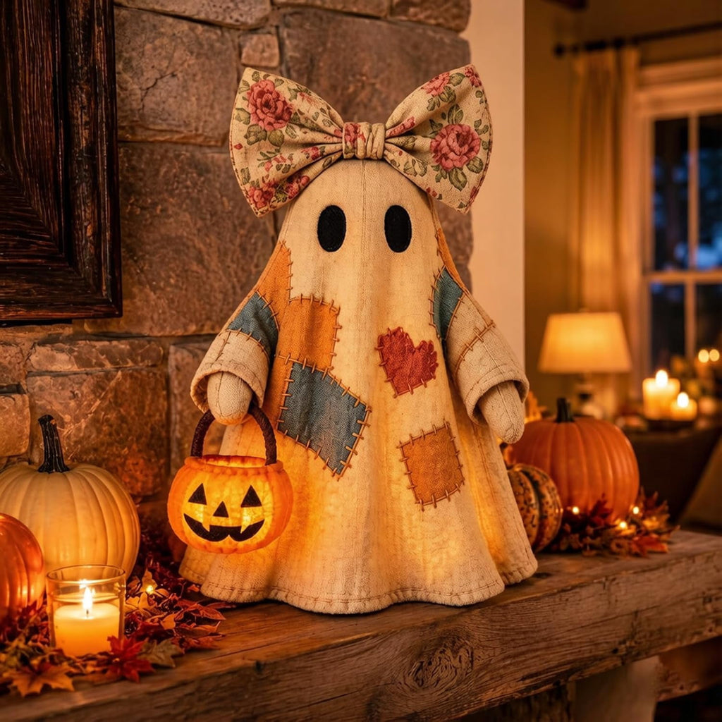 Ghost Night Light Halloween Decorations Bedside Night Light with Tap Control, Dimmable Nursery Decor Lamp, Fun Ghost Gift for K*ids, Halloween Room Decor, Ghost Lamp