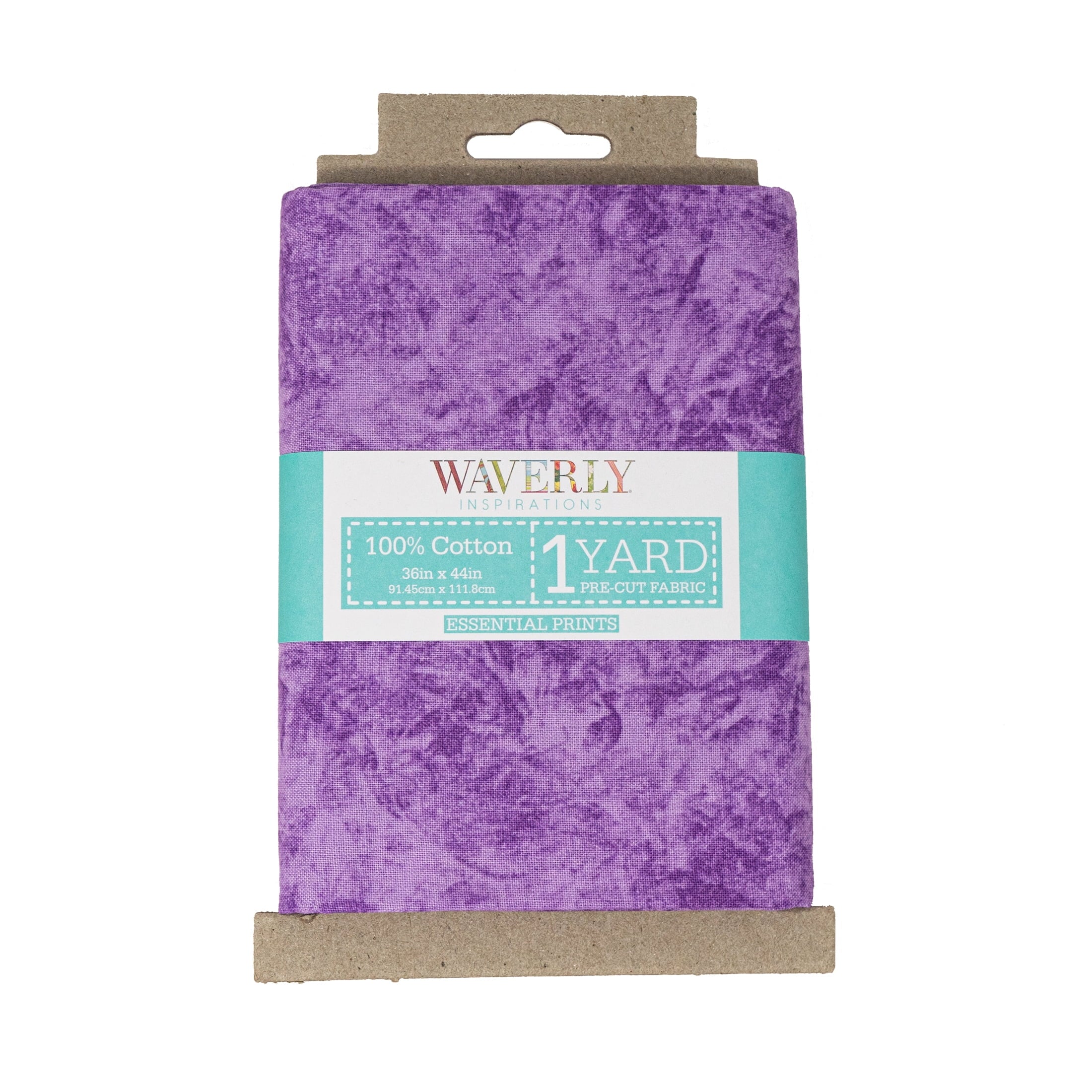 Waverly Inspirations 1 Yard Cut 100% Cotton Print Fabric, Batik Wisteria, 44 in Wide, for Quilting & Sewing