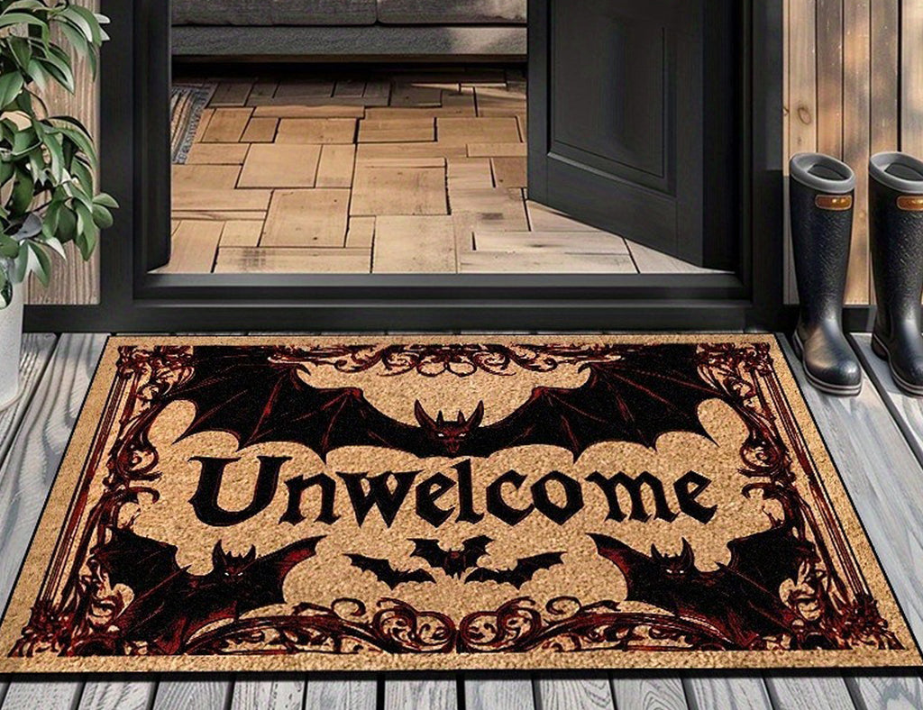 MYFLOCY Halloween Front Doormat 31x19 inch Indoor Outdoor Non Slip Floor Decoration ( Pumpkin Spooky )
