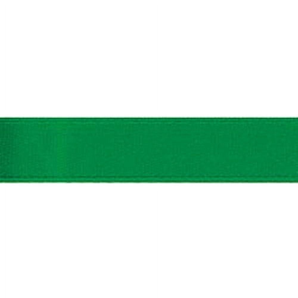(3 pack) Offray Ribbon, Forest Green 5/8 inch Single Face Satin Polyester Ribbon, 18 feet