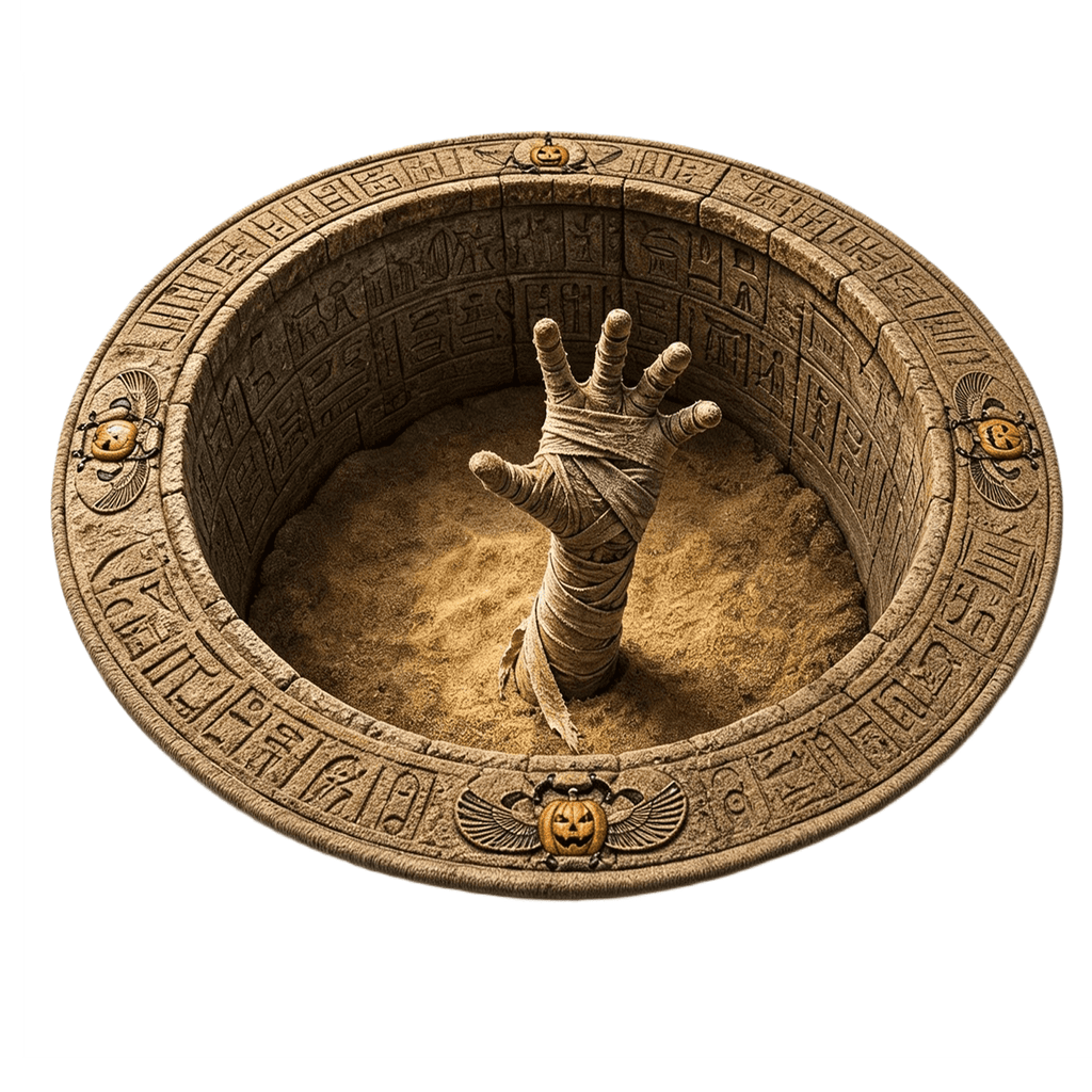 3D Illusion Halloween Round Mat,Funny Rug with Backing,Soft Visual Effect Door Mat for Living Room Indoor B